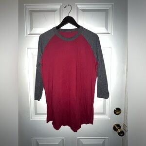 Marron Baseball Tee